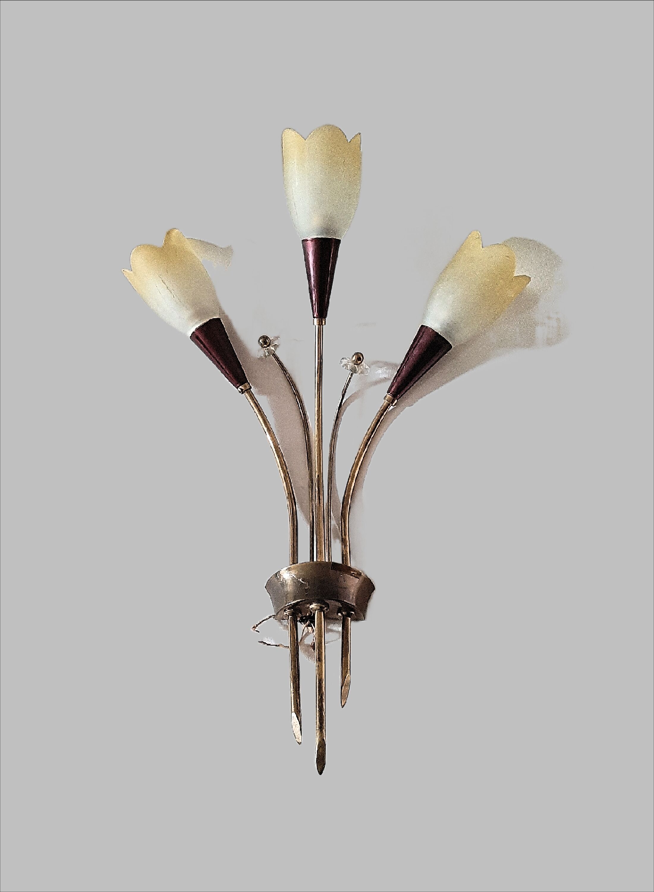 Wall lamp Mid Century Modern. French style of the 1950s/60s.