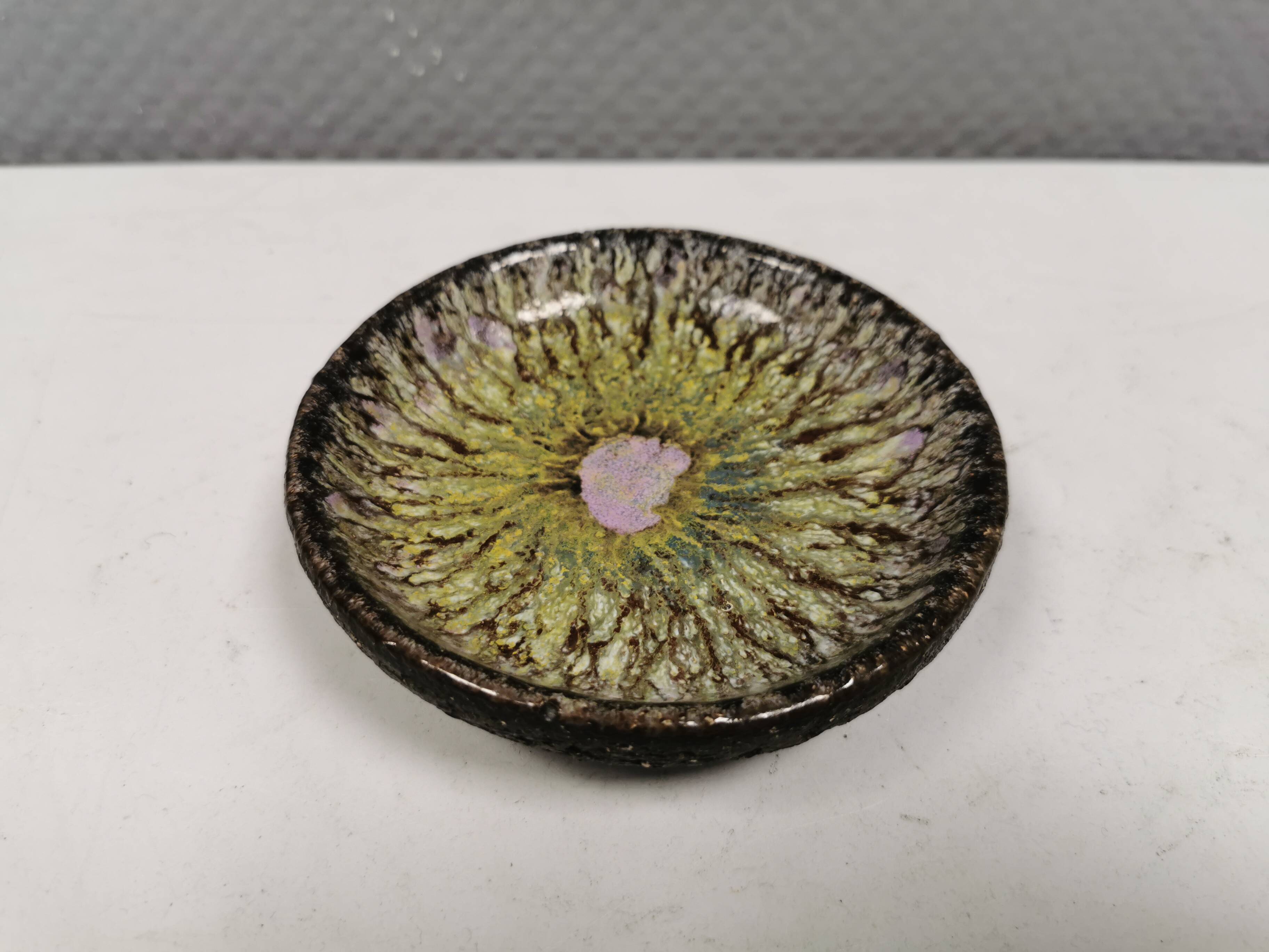 Small ceramic ashtray from Danish Bangholm 1970s