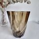 Vase vintage Luminarc Lever verre fumé - 70s