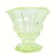 Art Deco vase, uranium glass, Poland, 1930s