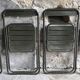 Set of 4 folding military chairs stamped Verhaeghe
