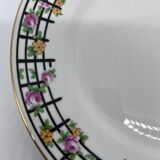 12 charcoal and pear wood porcelain plates