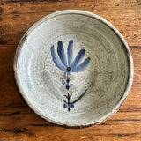 Red earth cup, enamelled with flowers Gustave Reynaud