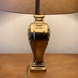 Lampe vintage en laiton massif ajouré