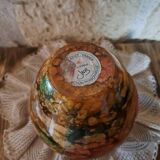 Jean Noël Bouillet vase lacquer on glass Mistigri Chapoutier