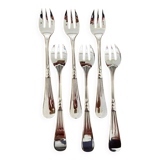 Christofle hemerocallis art nouveau, 6 oyster forks