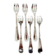 Christofle hemerocallis art nouveau, 6 oyster forks