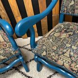 Revamped Louis XIII style armchair