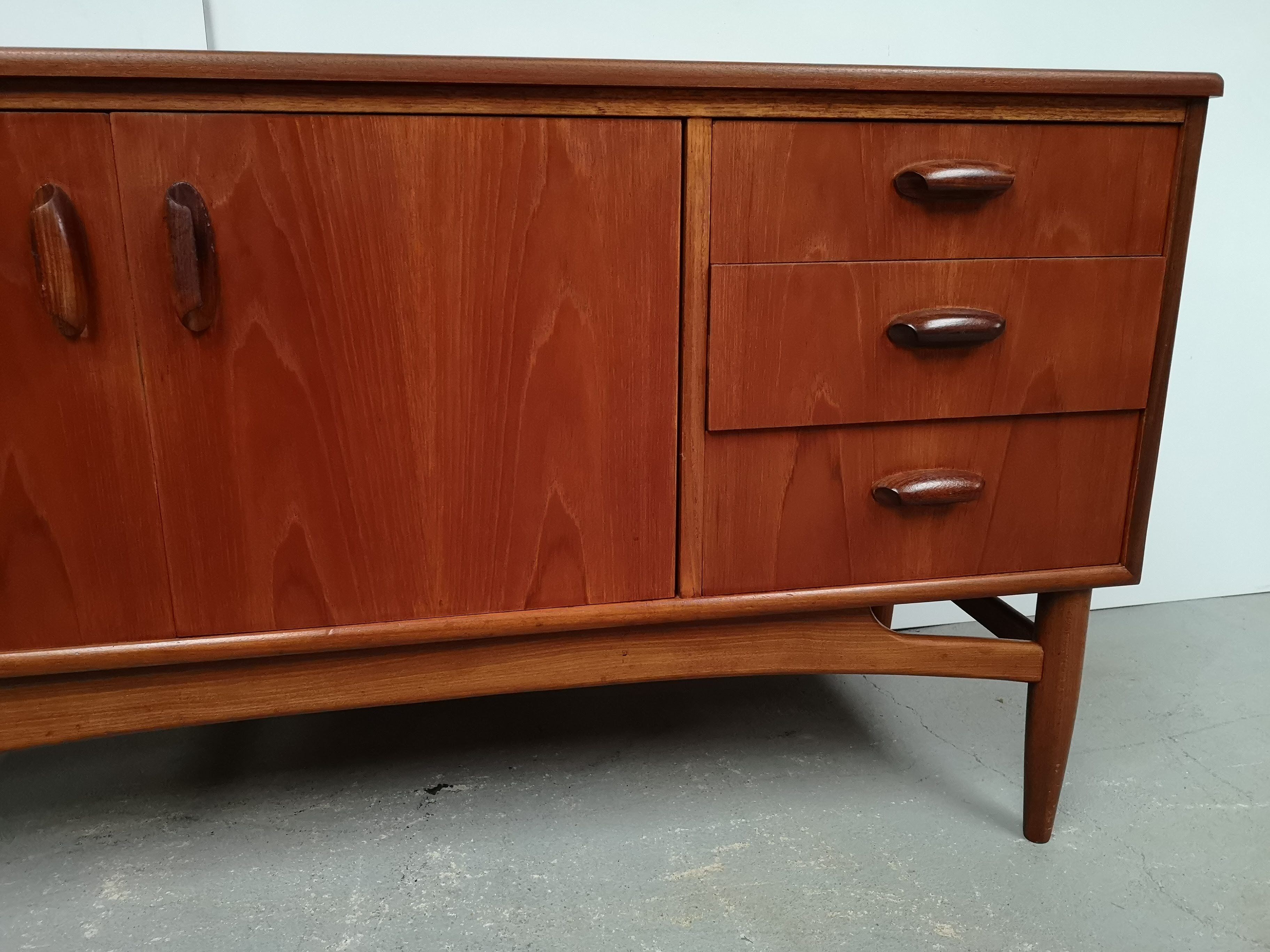 Vintage blond teak sideboard