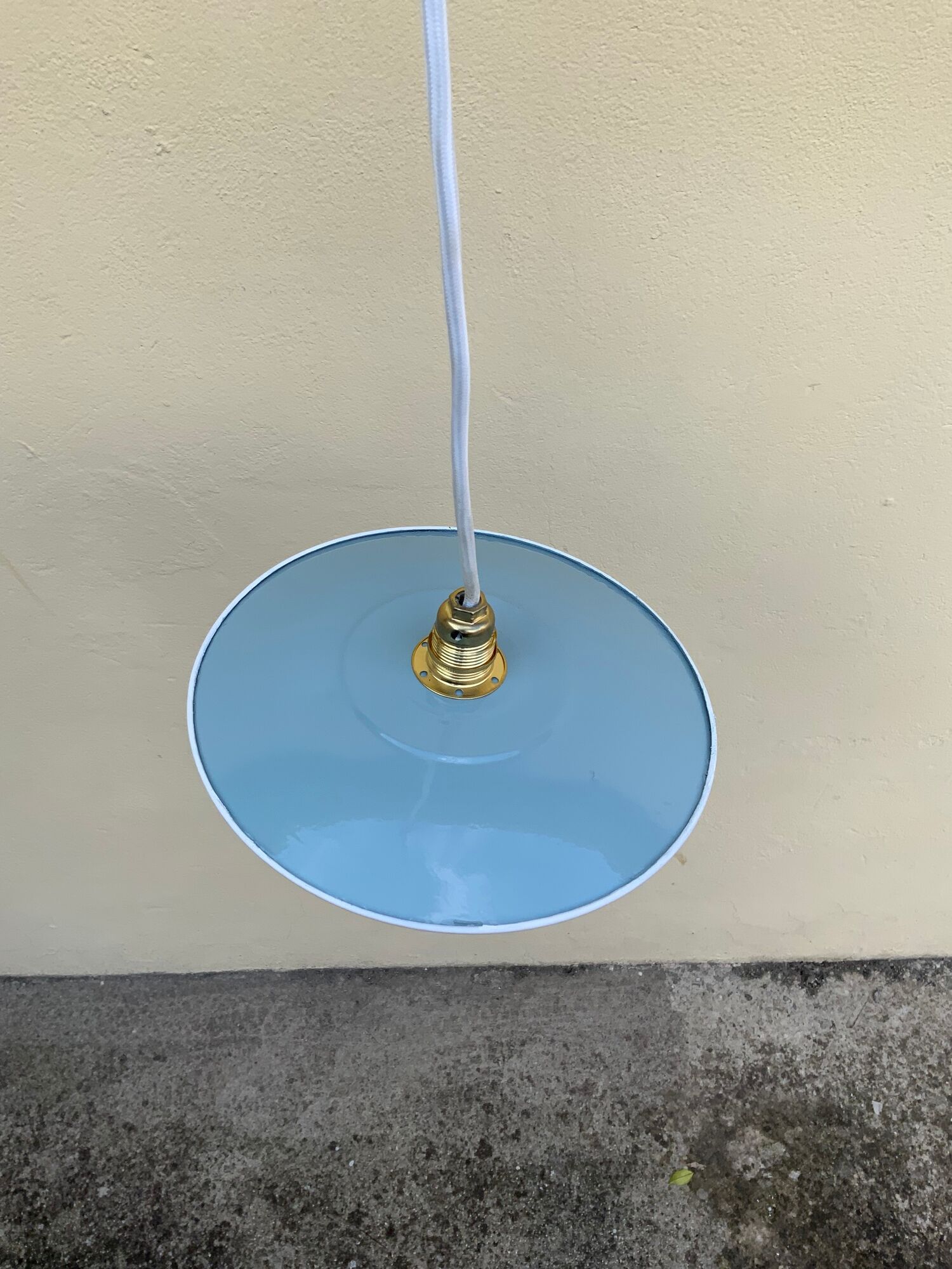 Vintage suspension metal electricity new woven wire 60 cm diameter 24cm
