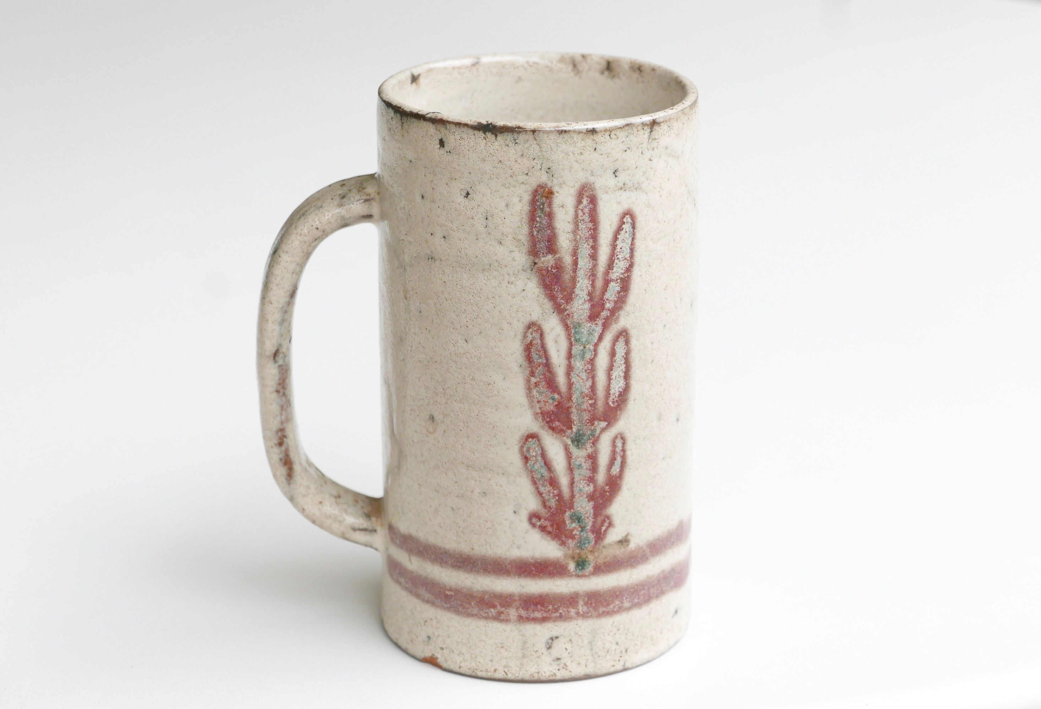 Mug "oiseau" de Gustave Raynaud, Atelier le murier Vallauris, années 60