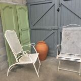 Fauteuils de jardin métal grillage