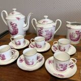 Limoges: 15-piece porcelain coffee service