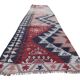 Vintage Turkish hallway rug 86x357 cm