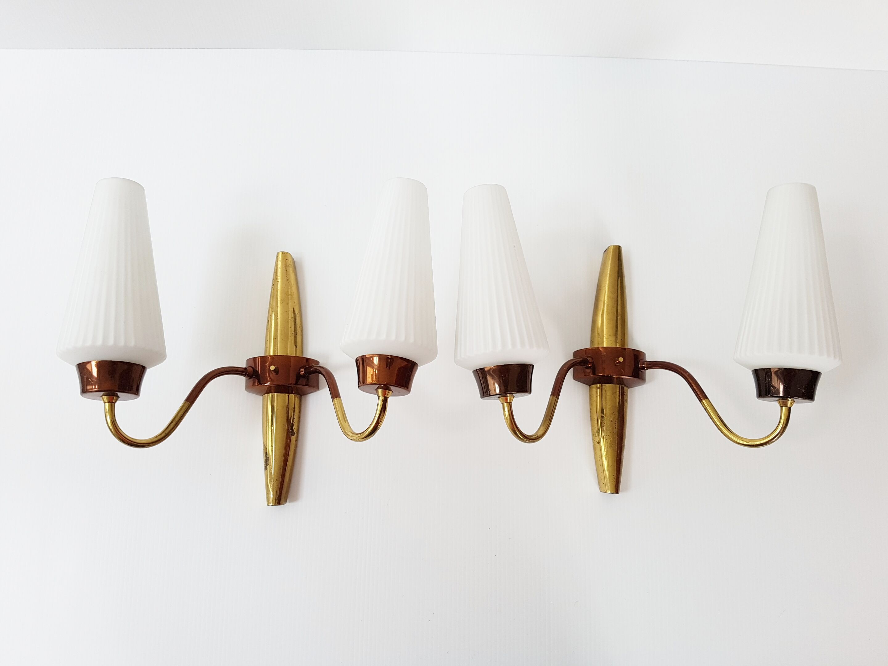 Pair of wall ligths vintage 1950