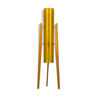 Fiberglass & Wood Rocket Floor Lamp from Novoplast Sered, 1960s