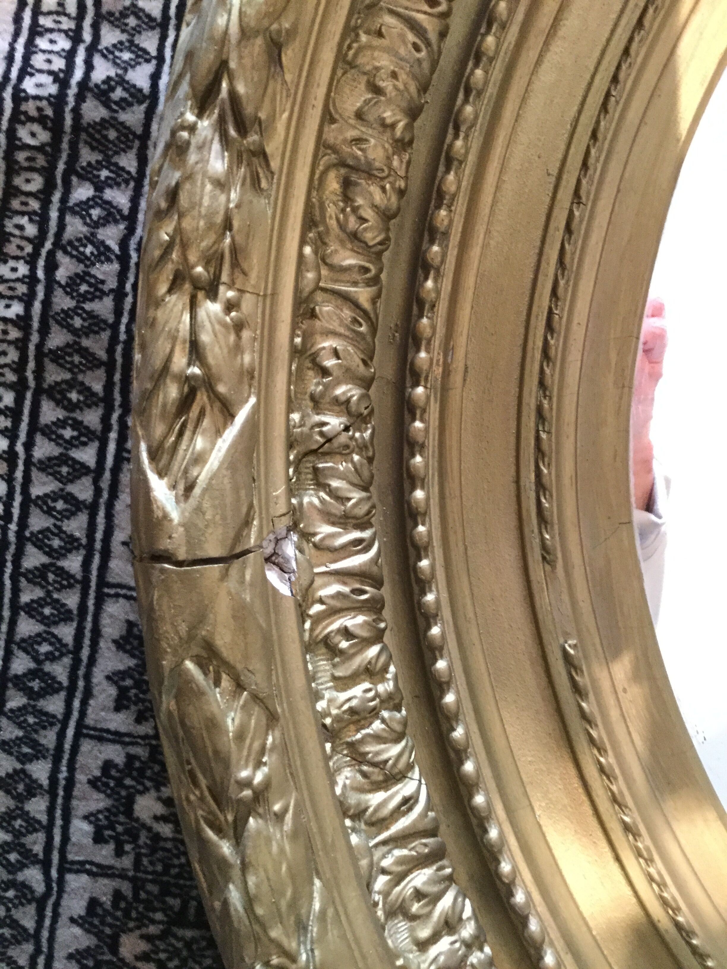 Antique mirror 95x110cm