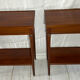 Pair of Louis XVI style wooden bedside tables