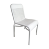 Garden chair in white braided resin