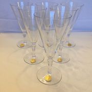 Ensemble de 6 flutes en cristal Villeroy et Boch