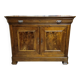 Low buffet with a curved front from the Louis Philippe period in walnut.
