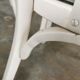 Set de 6 chaises bistrot blanches
