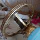 Old lamp base in blue opaline and brass