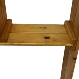 Vintage Wall shelf rack Pinewood wood 70s design