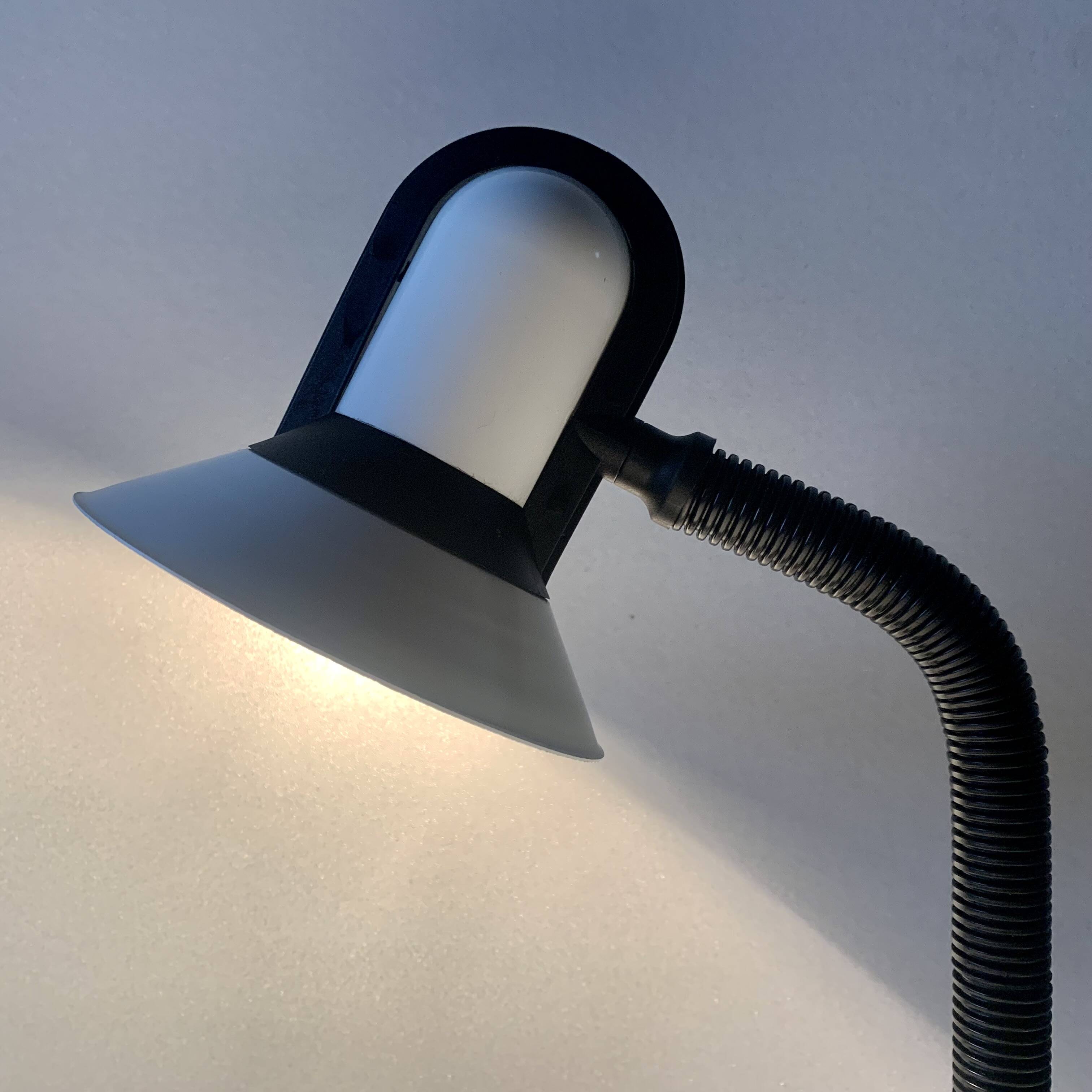 Fase vintage black and white desk lamp