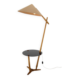 Mid-century floor lamp by uluv, 1950s, restored