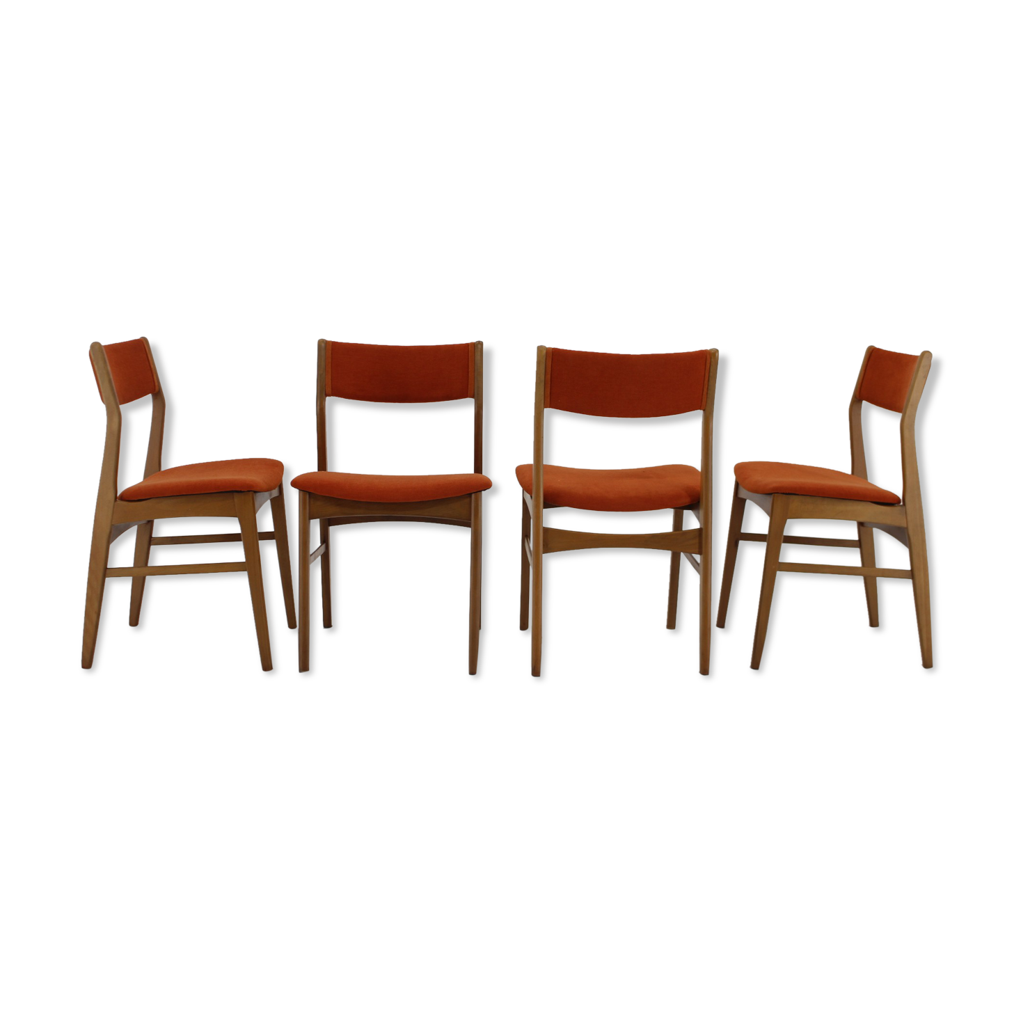 1960s Set of 4 Teak Dining Chairs, Denmark