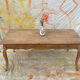 Table de ferme courbée style provençal bois brut