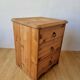 Vintage wooden bedside table.