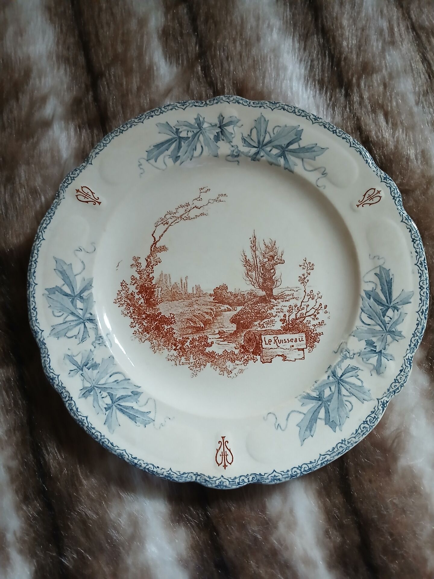 10 antique flat plates "Louis XIII" Choisy le Roi