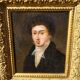 19th C. Portrait Painting Young Man Gentleman Antique