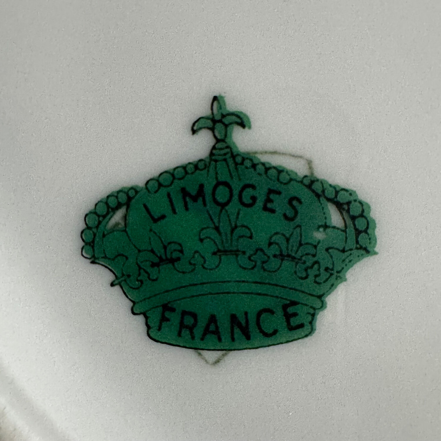 5 Assiettes à Dessert en Porcelaine de Limoges Nœud, Fleurs et Panier