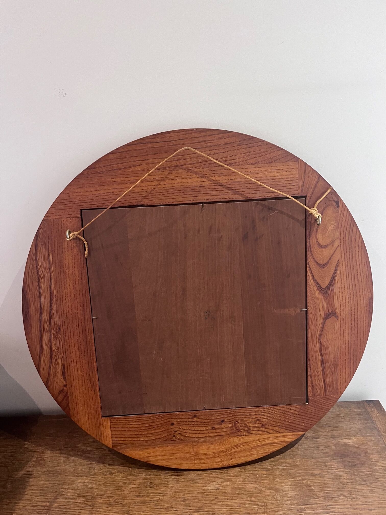 Solid elm mirror 70s
