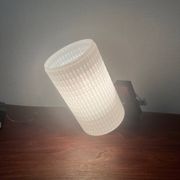 Paire applique murale laiton bois verre opalin année 60