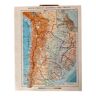 Carte de la Bolivie, Paraguay, Argentine, Chili, Uruguay 1940
