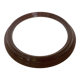 Brown plastic oval mirror made in belgium