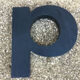 Vintage metal sign letter