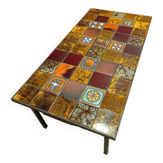50s ceramic coffee table