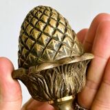 Vintage brass stair ball