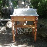Marble and pine dressing table