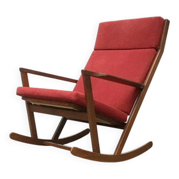 Danish rocking chair from the mid-century by Poul Volther for Frem Røjle.