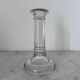 Glass column candle holder