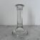 Glass column candle holder
