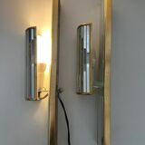 Pair of mirrored sconces by Dekundt, Belgium, 1980s (model 1620-114)