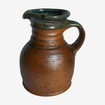 Pichet poterie traditionnelle Art-populaire en grès émaillé ancien