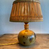 Pyrite stoneware lamp